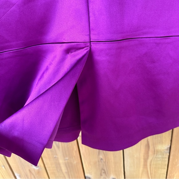 Jax mother of the bride groom magenta satin w dress classy - size 12 sleeveless - Picture 7 of 10